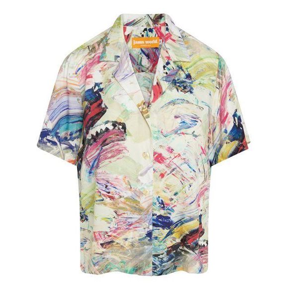 Jams World Shirts Jams World Xl Mens Dance Print Button Down Rayon Shirt Poshmark
